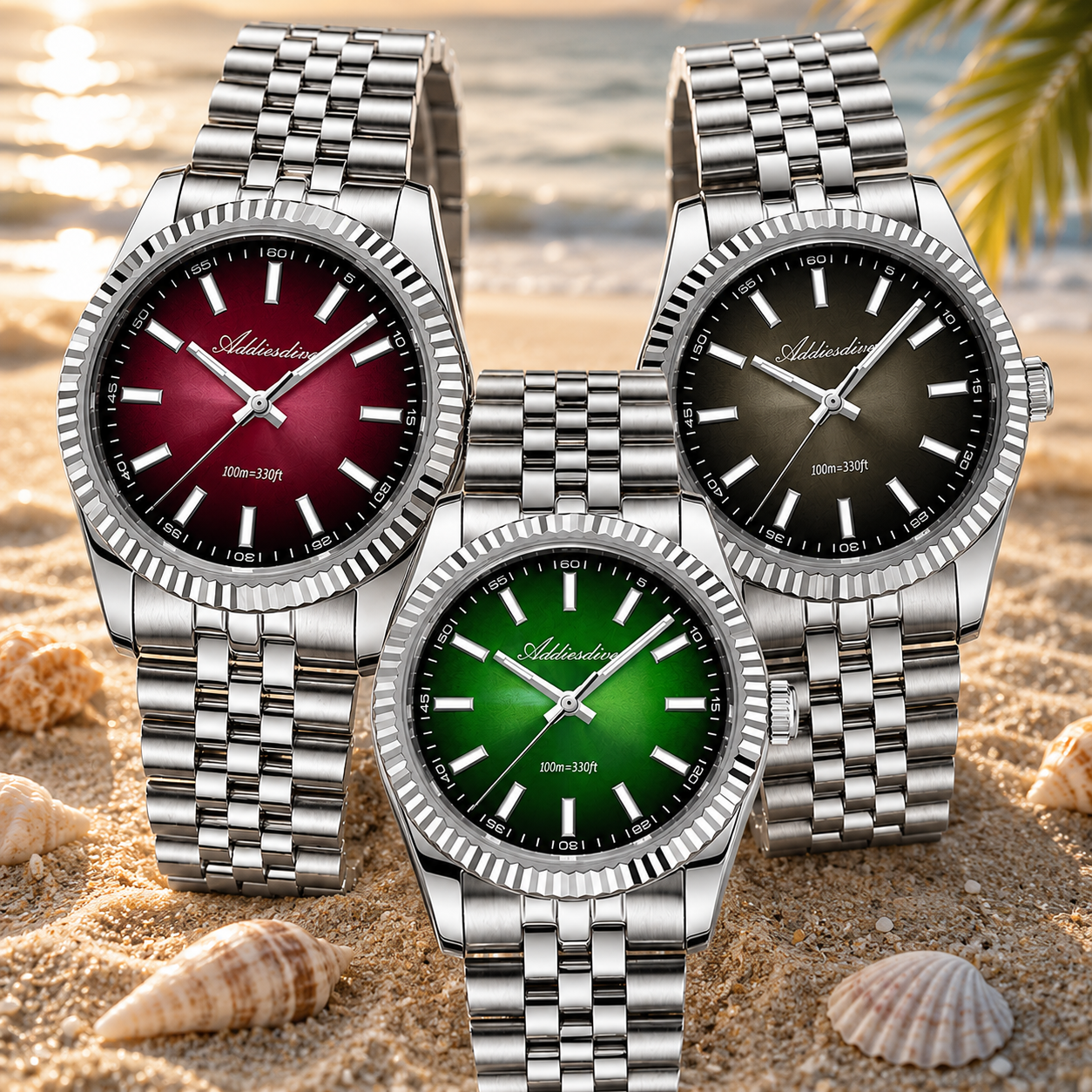 Watch Bezel Insert - ADDIESDIVE 36MM Japan VH31 100m Waterproof