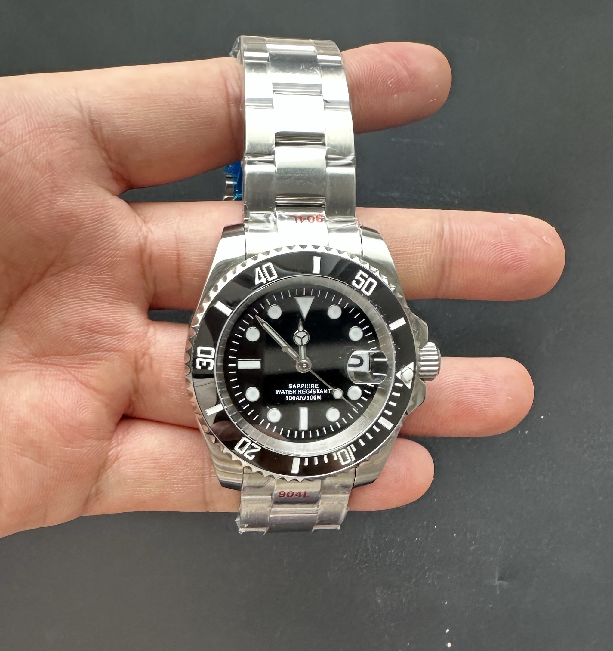 Watch Bezel Insert - 904L Sapphire Glass Men`s Watch Japan