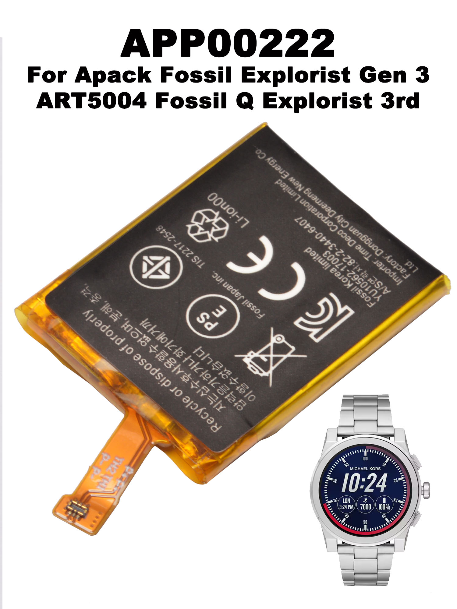 3.8V 370mAh APP00222 Replaceme – Smartwatch Watches Michael Kors Bewertung und Preis