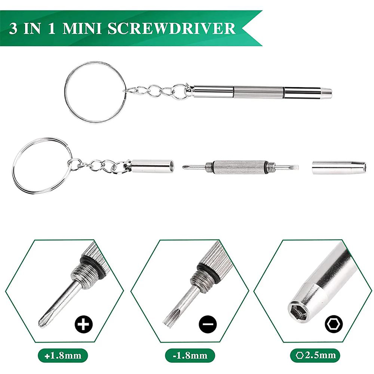 1/2PCS Precision 3 in1 Screwdr – Watchmaker Screwdriver Bewertung und Preis