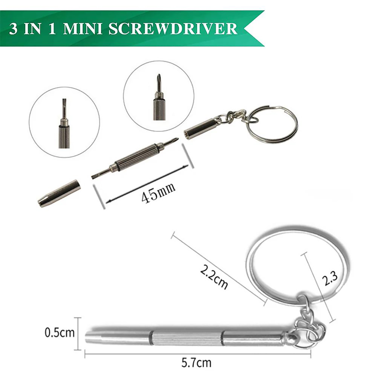 1/2PCS Precision 3 in1 Screwdr – Watchmaker Screwdriver Bewertung und Preis