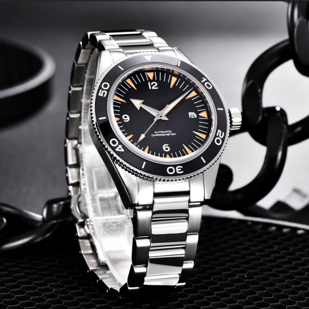 Custom Logo NH35 Movement Watc – Watch Bezel Insert Bewertung und Preis
