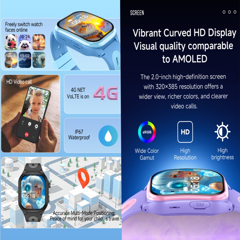 Kids Smart Watch 4G GPS WIFI V – Smartwatch Watches For 12 Year Old Boy Bewertung und Preis