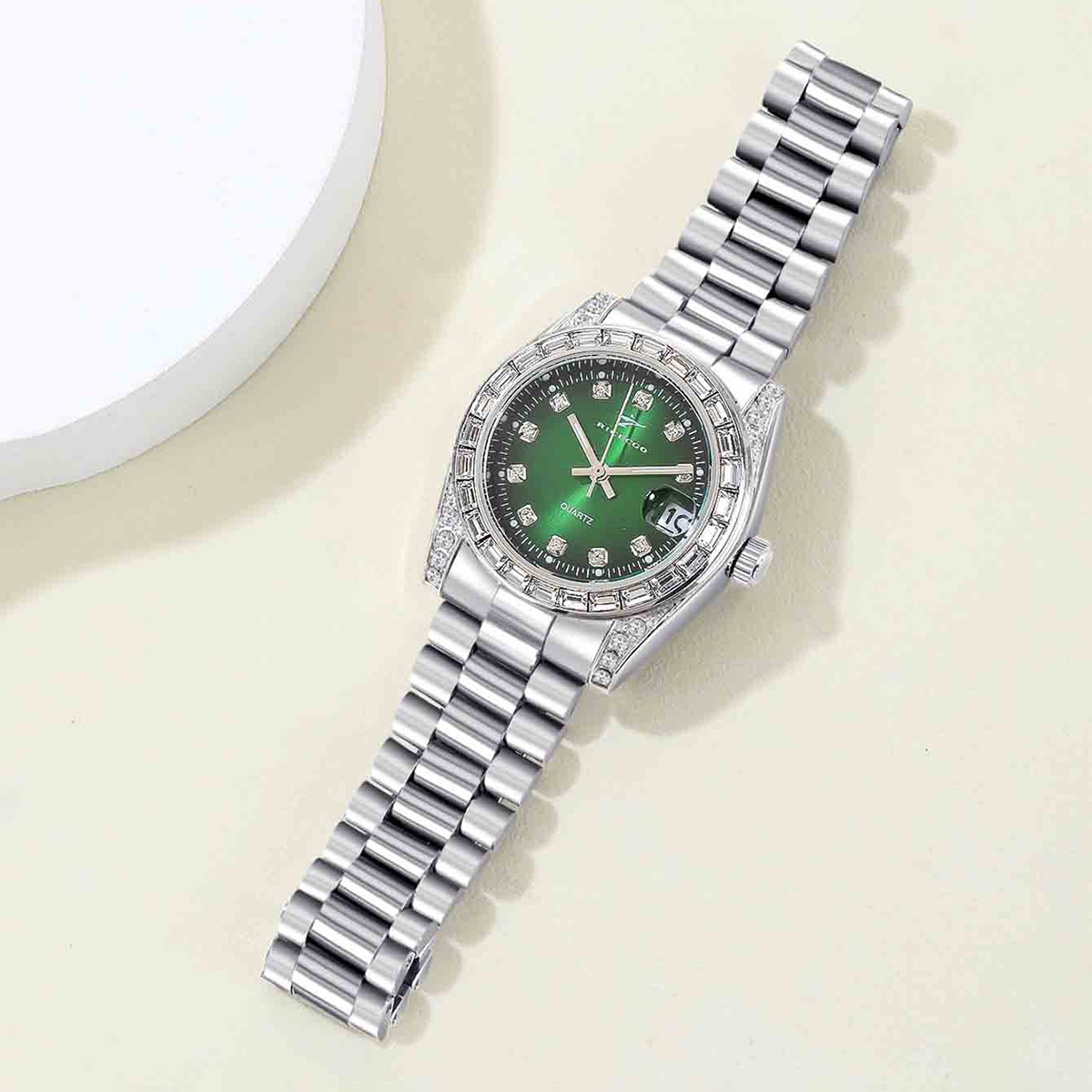 Classic green dial studded dia – Watch Bezel Insert Bewertung und Preis