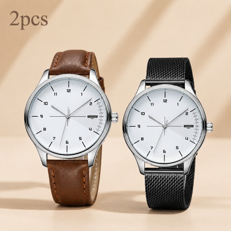 2Pcs YAZOLE Men Business Watch – Smartwatch Watches Best Gift For Men Bewertung und Preis