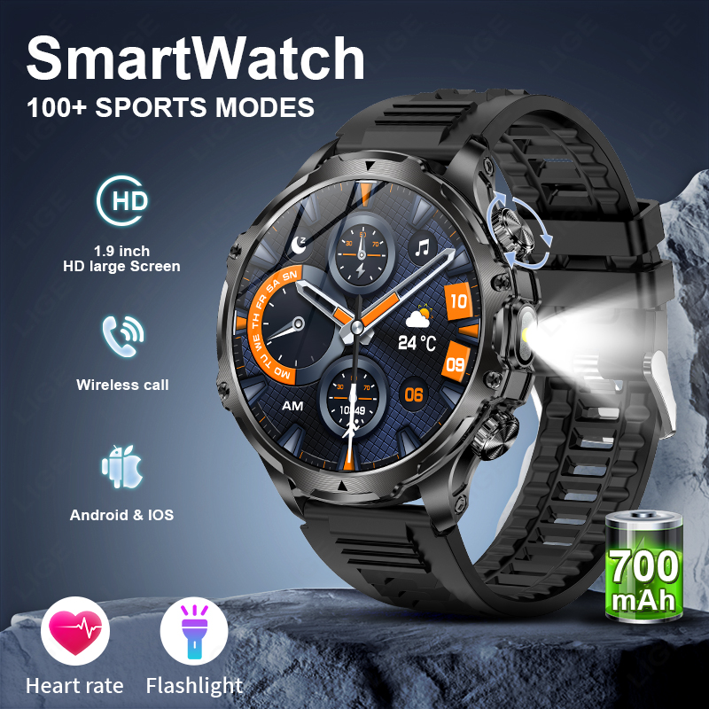 LIGE Smartwatch Military Men 1 – Smartwatch Timex Watches For Men Bewertung und Preis