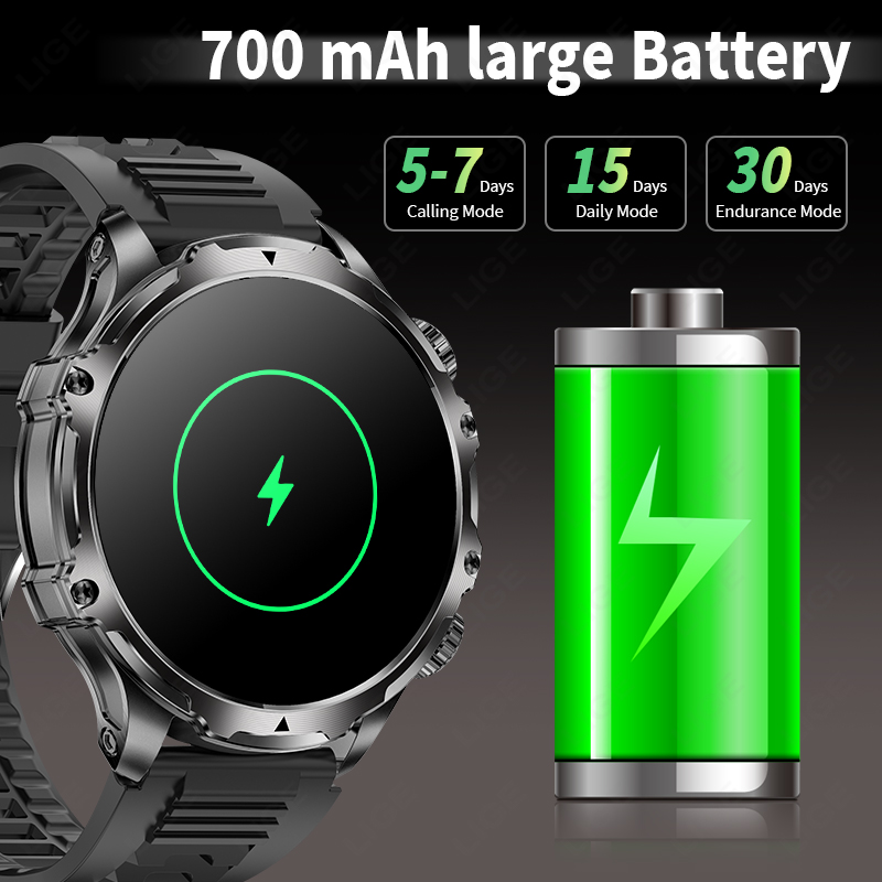 LIGE Smartwatch Military Men 1 – Smartwatch Timex Watches For Men Bewertung und Preis