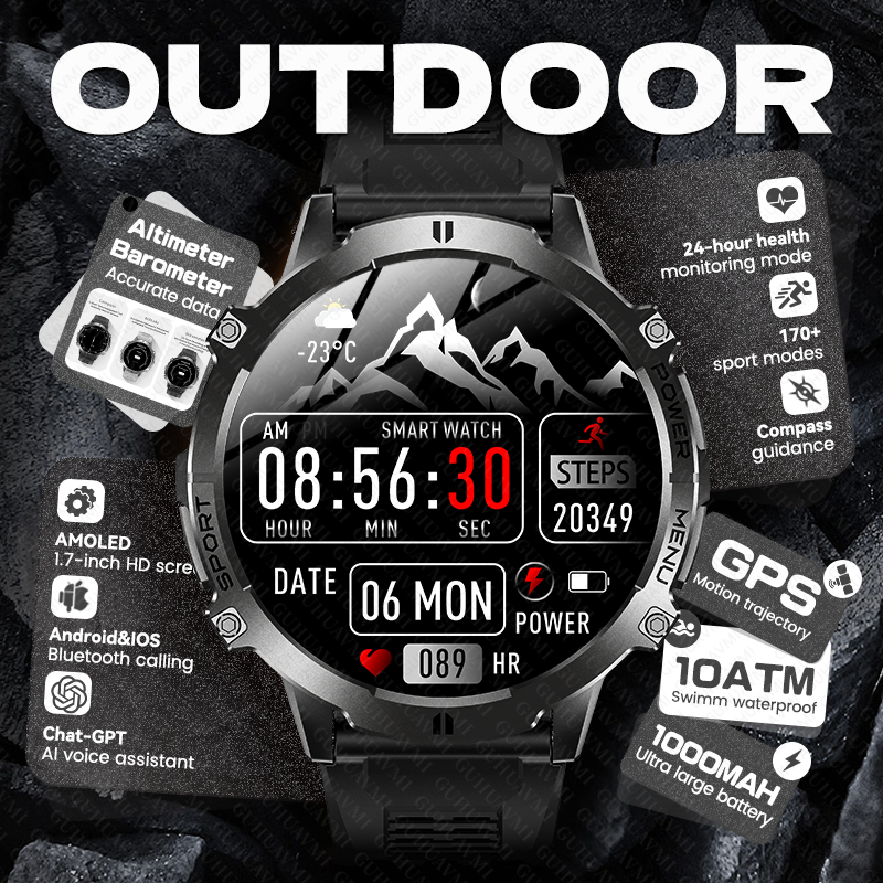 2026 New Men Outdoor GPS Smart – Smartwatch Timex Watches For Men Bewertung und Preis