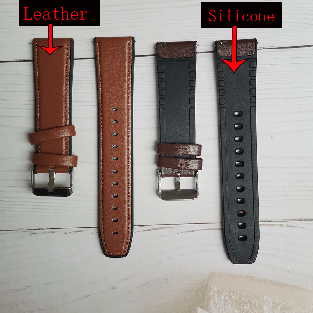 22mm Silicone Leather Band For – Fossil Watches Smartwatch Gen 6 Bewertung und Preis