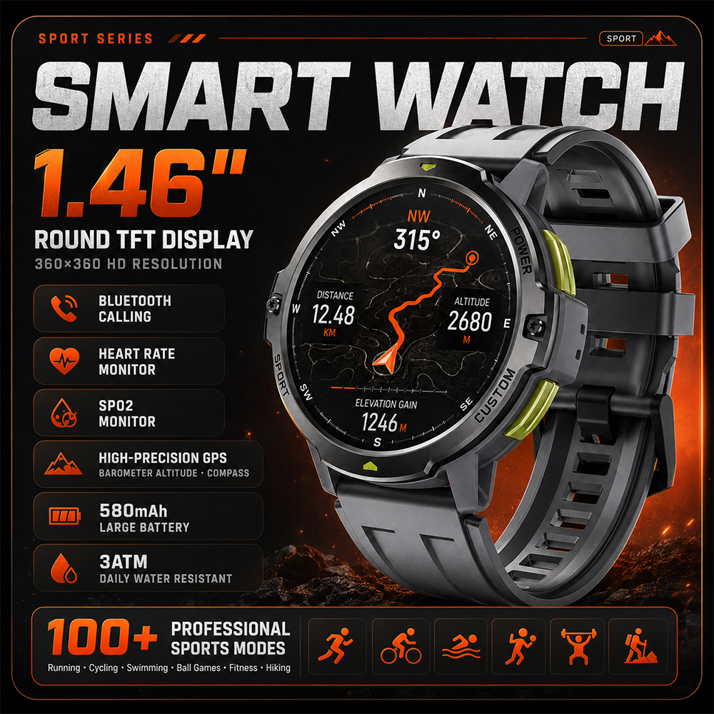 2026 NEW 1.46 Inches Military  – Smartwatch Timex Watches For Men Bewertung und Preis