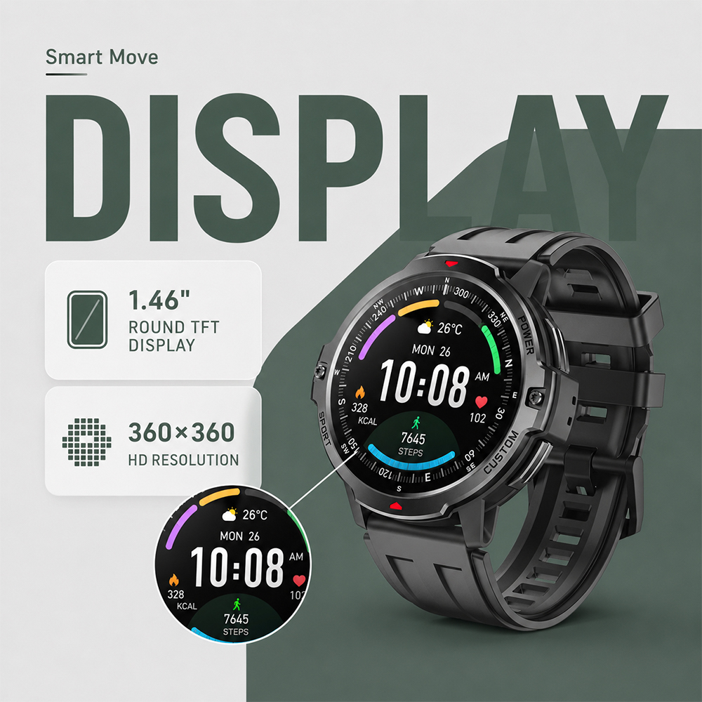 2026 NEW 1.46 Inches Military  – Smartwatch Timex Watches For Men Bewertung und Preis