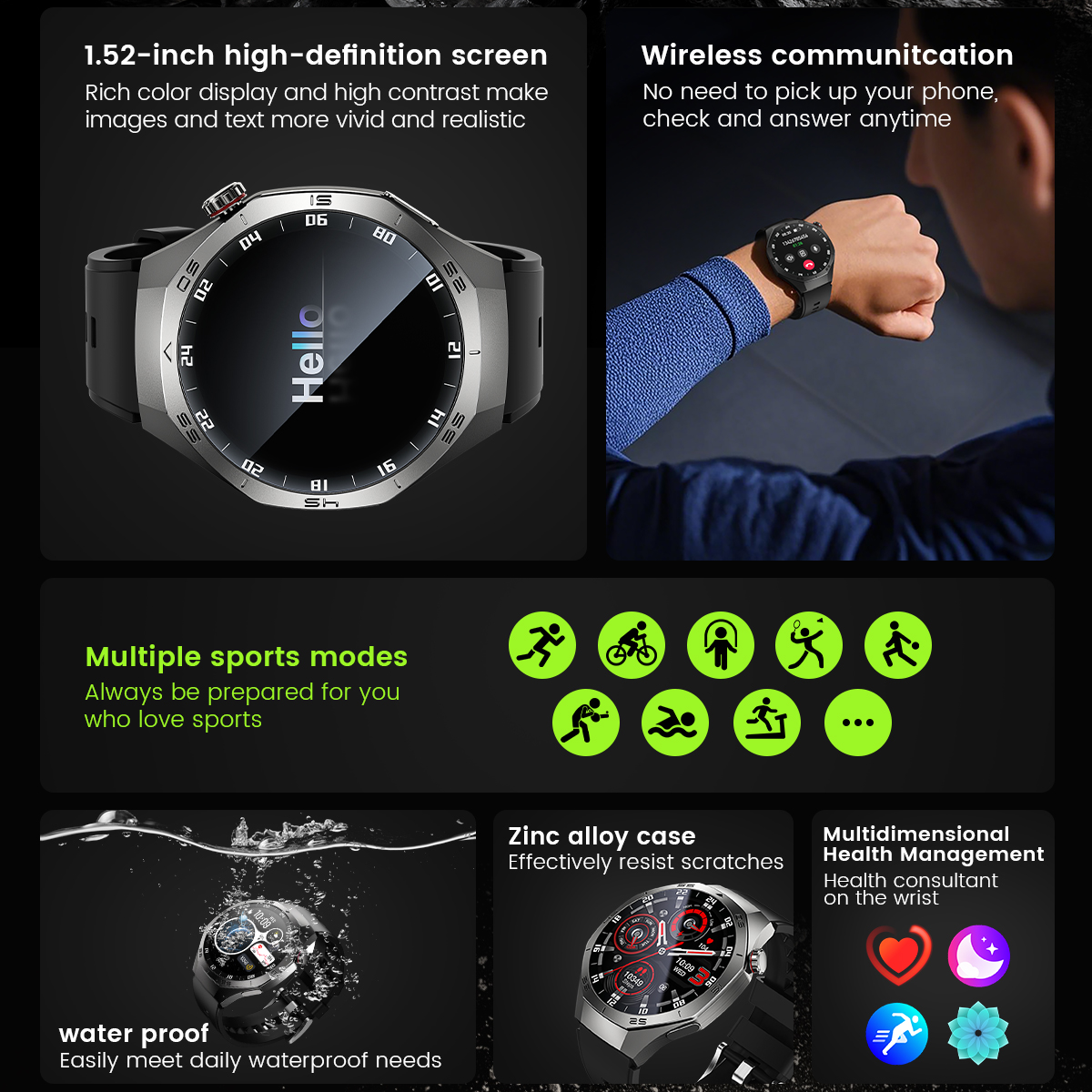Round GPS Smart Watch Waterpro – Smartwatch Watches Best Gift For Men Bewertung und Preis