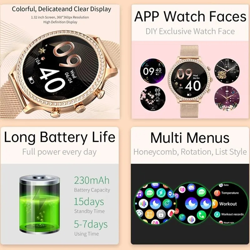 Fashion Ladies Smart Watch Voi – Watches Ladies Smartwatch Bewertung und Preis