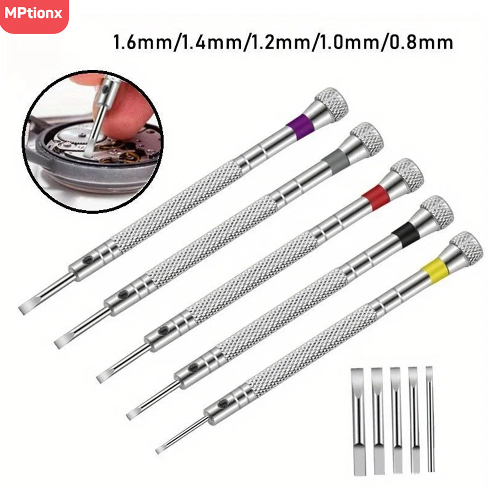 5pcs/set 0.8-1.6mm Steel Screw – Watchmaker Screwdriver Bewertung und Preis