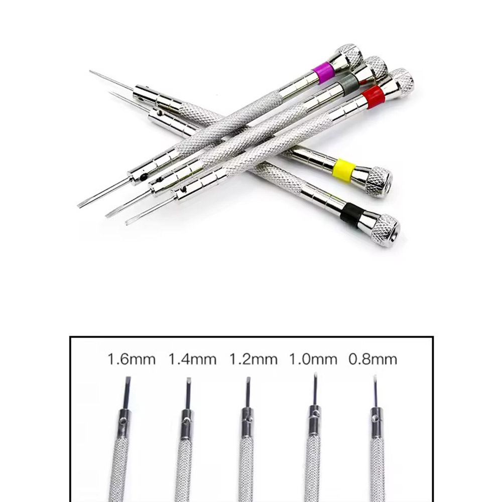 5pcs/set 0.8-1.6mm Steel Screw – Watchmaker Screwdriver Bewertung und Preis