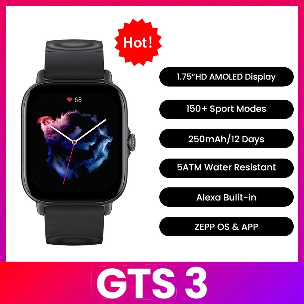Amazfit GTS 3 Smartwatch  5ATM – Smartwatch Timex Watches For Men Bewertung und Preis