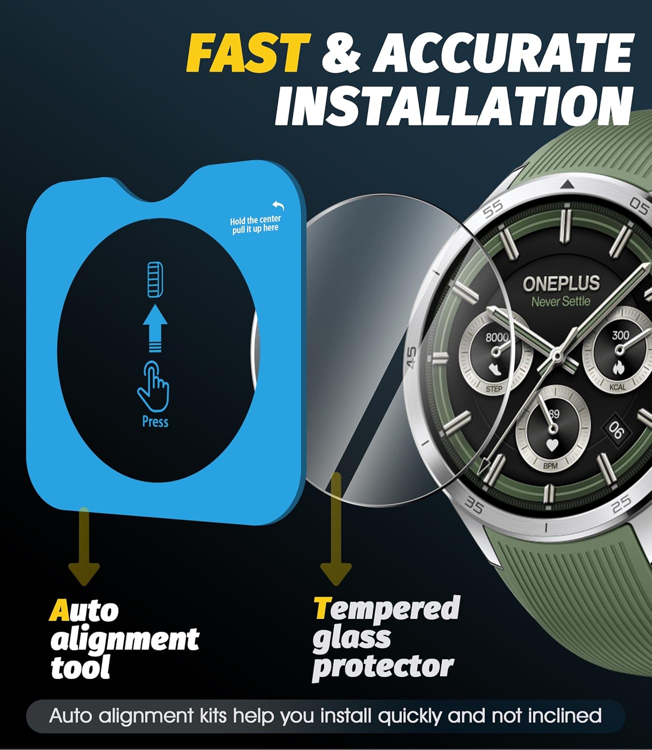 9H Easy Installation Tempered  – Smartwatch Oneplus Watches Bewertung und Preis