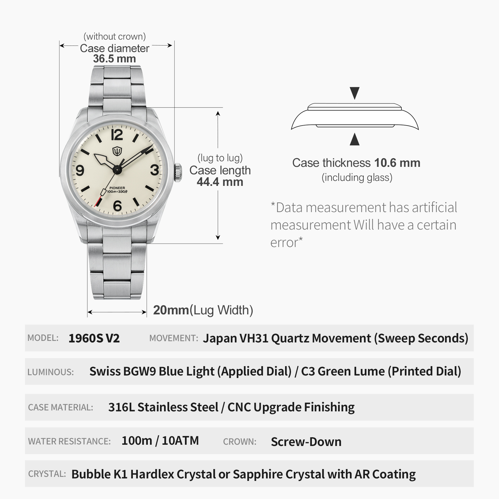 Watchdives WD1960S V2 Vintage  – Watches Ladies Smartwatch Bewertung und Preis